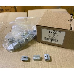 0.25oz Coated T Lead Clip-On 25 Per Box